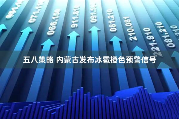 五八策略 内蒙古发布冰雹橙色预警信号
