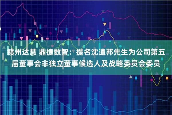 赣州达慧 鼎捷数智：提名沈道邦先生为公司第五届董事会非独立董事候选人及战略委员会委员
